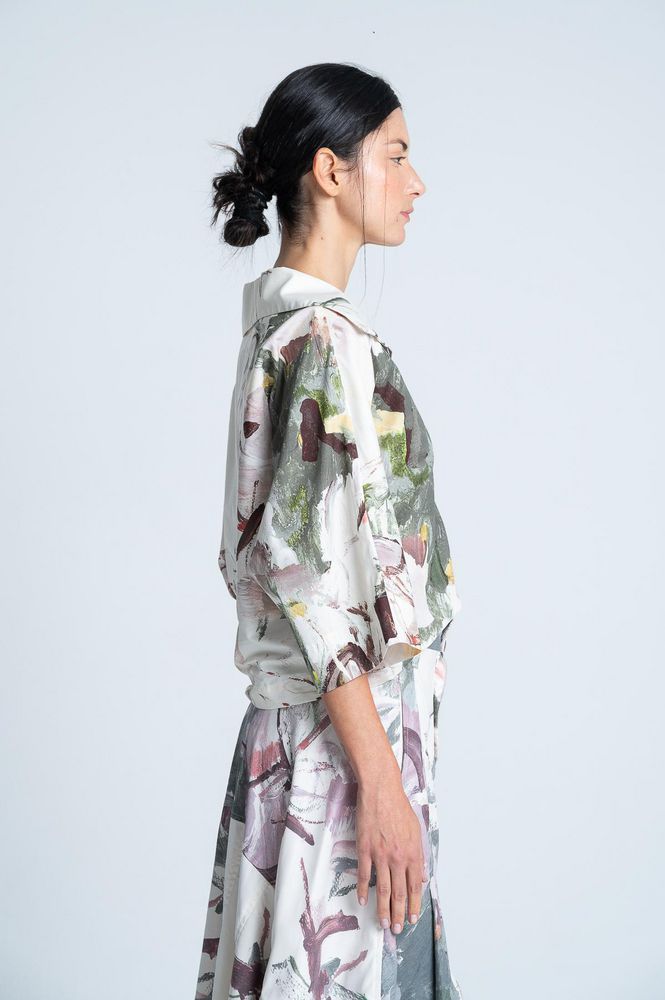 Blusa Tela Popelina Estampada ARKITECT MARIA ELENA VILLAMIL