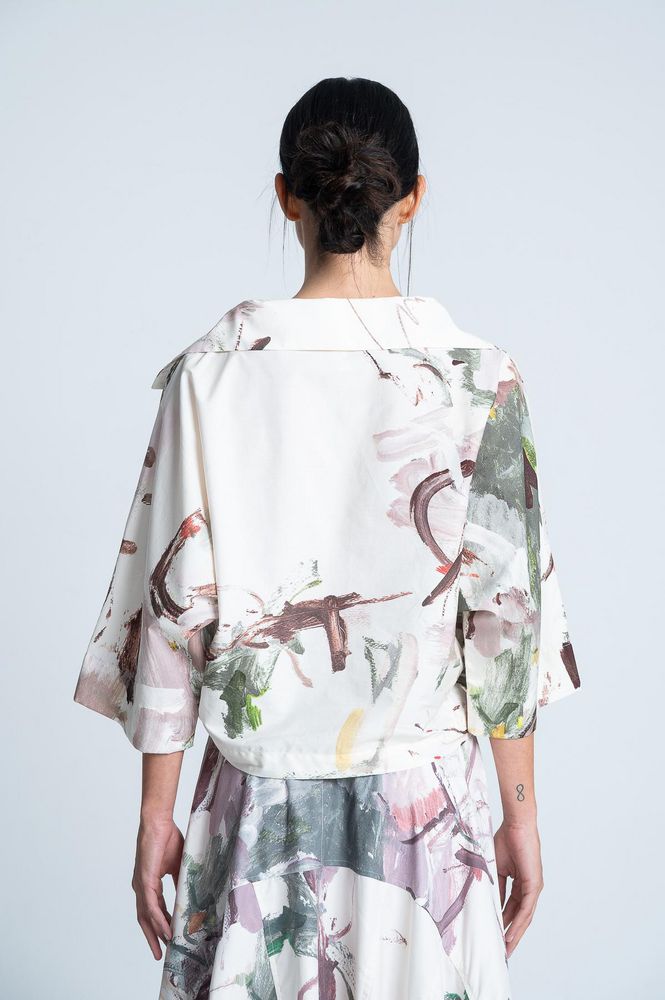 Blusa Tela Popelina Estampada ARKITECT MARIA ELENA VILLAMIL