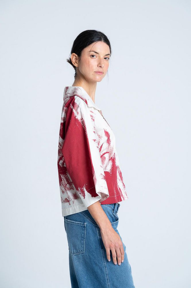 Blusa Tela Popelina Estampada ARKITECT MARIA ELENA VILLAMIL