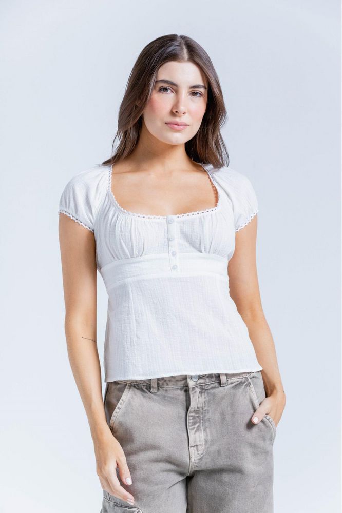 Blusa Manga Corta Clásica PEOPLE