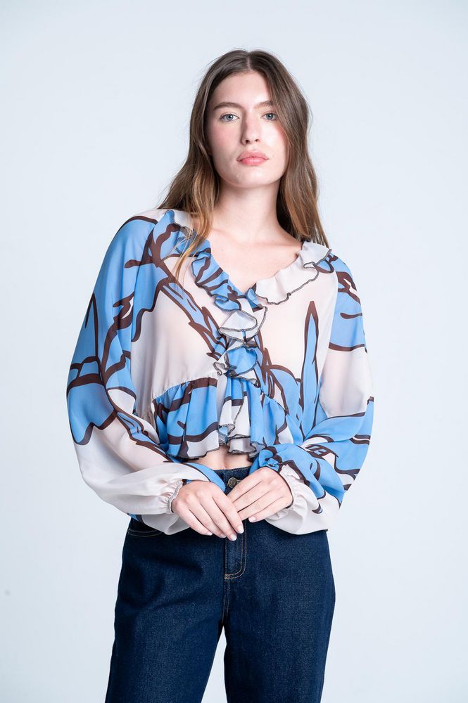 Blusa Manga Larga Amplia ARKITECT