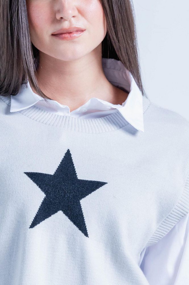 Blusa Manga Larga Con Oversize PEOPLE