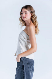 Blusa Straples Ajustada PEOPLE