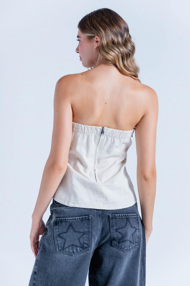Blusa Straples Ajustada PEOPLE