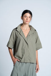 Blusa Tela Popelina Amplia ARKITECT