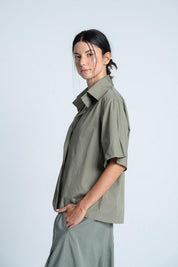 Blusa Tela Popelina Amplia ARKITECT