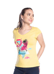 Camiseta Cuello en V  Regular fit PEOPLE