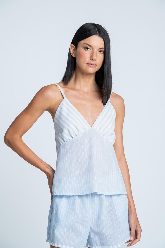 Camisa Pijama Ajustada BRONZINI