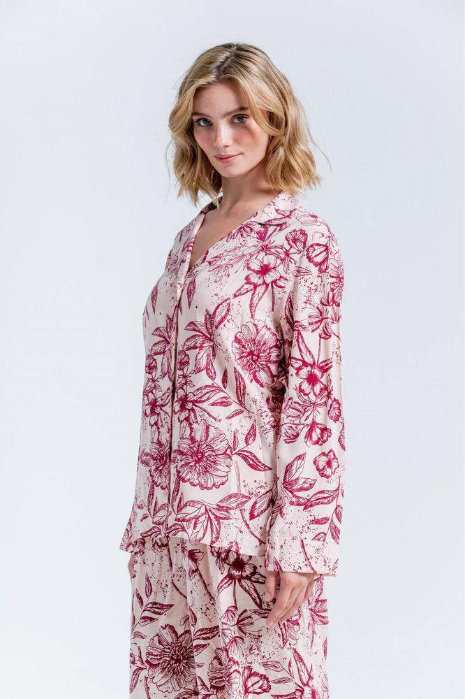 Camisa Pijama Manga Larga BRONZINI