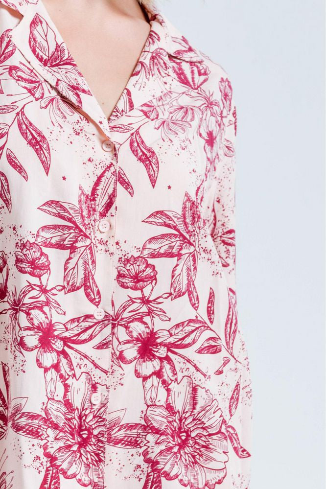 Camisa Pijama Manga Larga BRONZINI