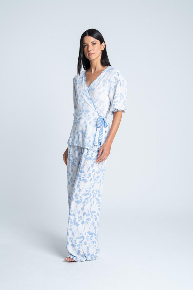 Camisa Pijama Manga Larga Amplia BRONZINI