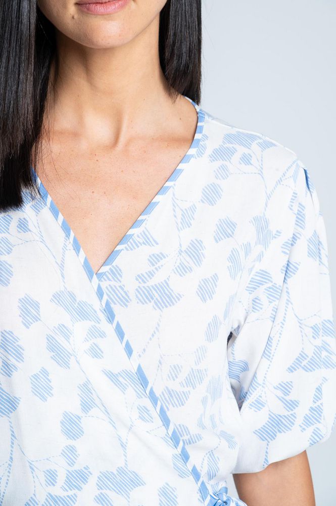 Camisa Pijama Manga Larga Amplia BRONZINI