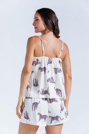 Camisa Pijama Tiras Amplia BRONZINI