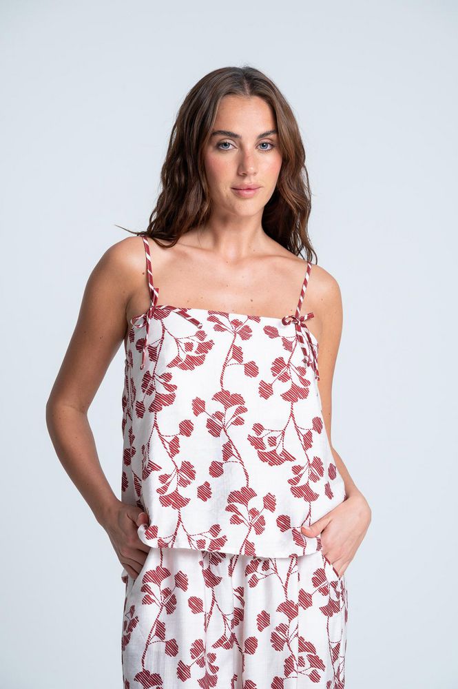 Camisa Pijama Tiras Amplia BRONZINI