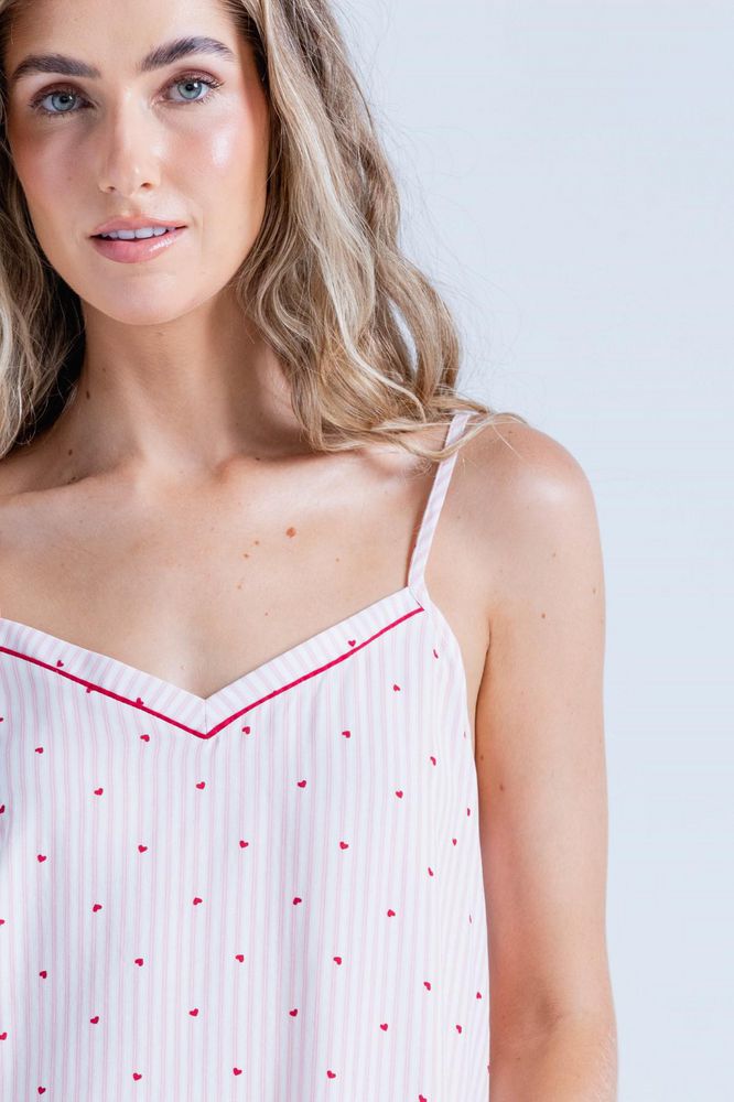 Camisa Pijama Tiras Amplia BRONZINI