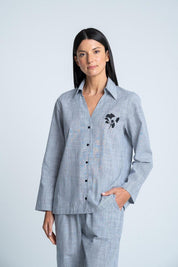 Camisa Pijama larga Amplia BRONZINI