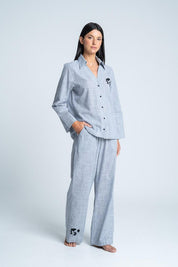 Camisa Pijama larga Amplia BRONZINI