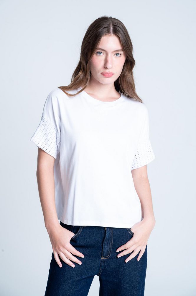 Camiseta Aplique Manga Amplia ARKITECT