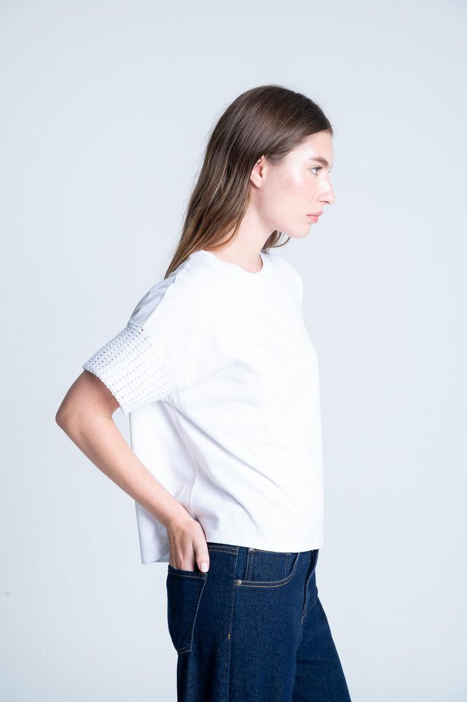 Camiseta Aplique Manga Amplia ARKITECT
