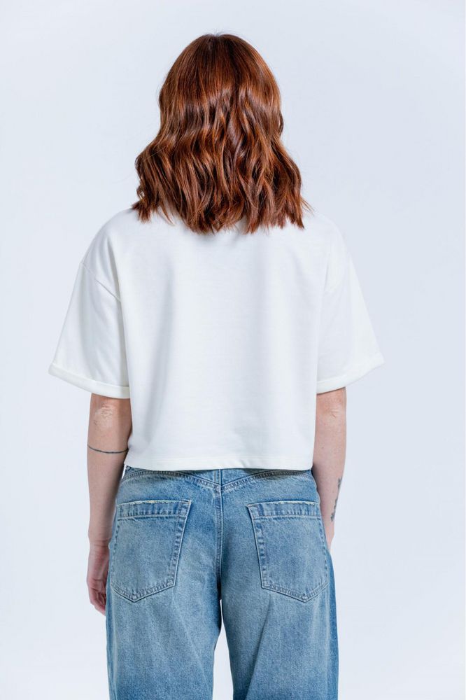 Camiseta Burda Estampada Amplia People Stitch