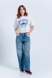 Camiseta Burda Estampada Amplia People Stitch