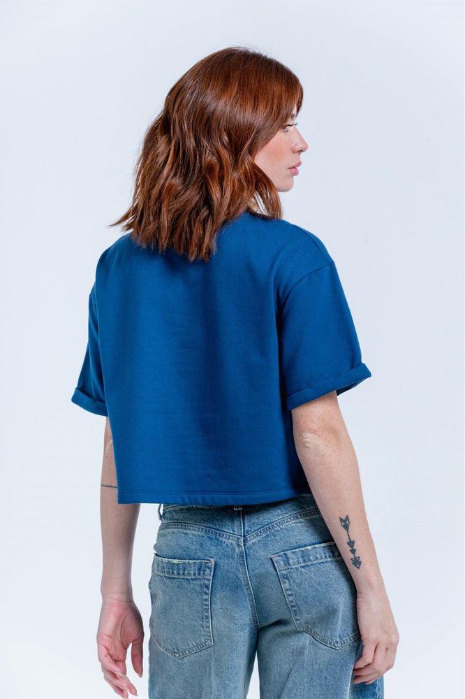 Camiseta Burda Estampada Amplia People Stitch