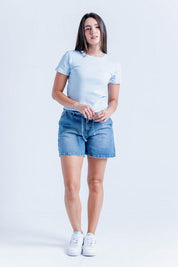 Camiseta Con Bordado Ajustada PEOPLE
