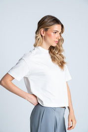 Camiseta Cuello Tejido Boxy fit PEOPLE