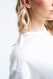 Camiseta Cuello Tejido Boxy fit PEOPLE