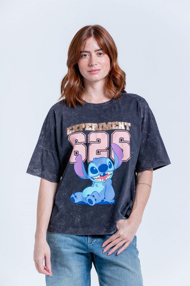 Camiseta Estampada Oversize Amplia People Stitch
