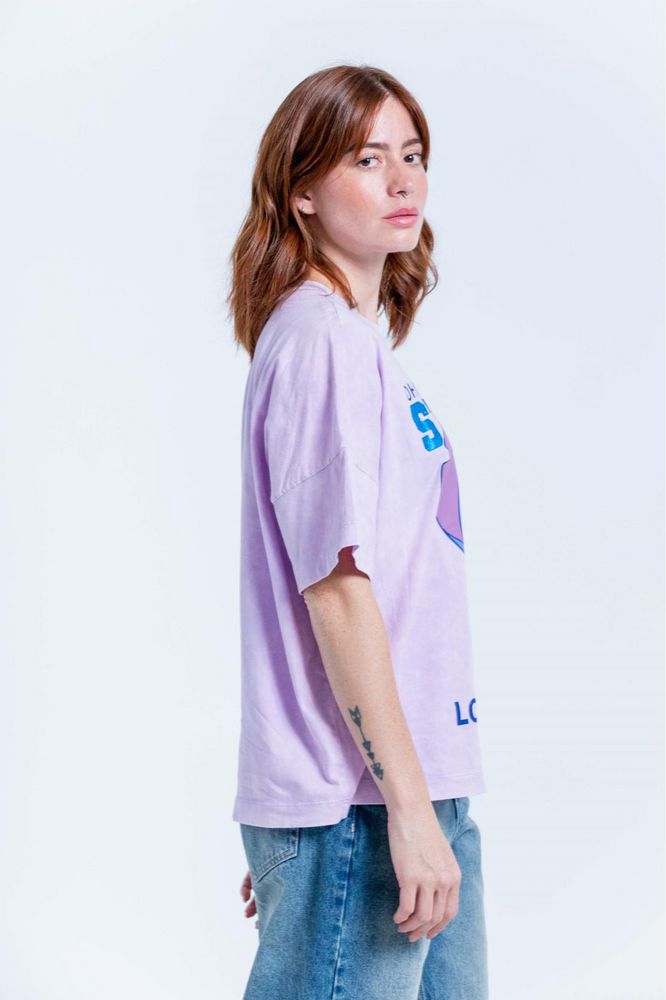 Camiseta Estampada Oversize Amplia People Stitch
