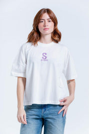 Camiseta Estampada Oversize Amplia People Stitch