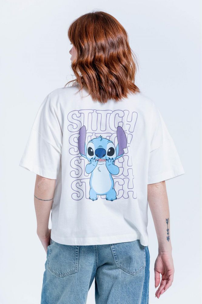 Camiseta Estampada Oversize Amplia People Stitch