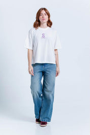 Camiseta Estampada Oversize Amplia People Stitch