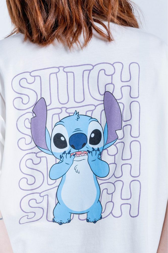 Camiseta Estampada Oversize Amplia People Stitch