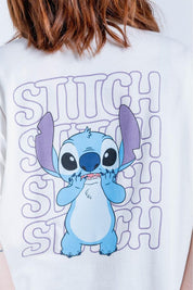 Camiseta Estampada Oversize Amplia People Stitch