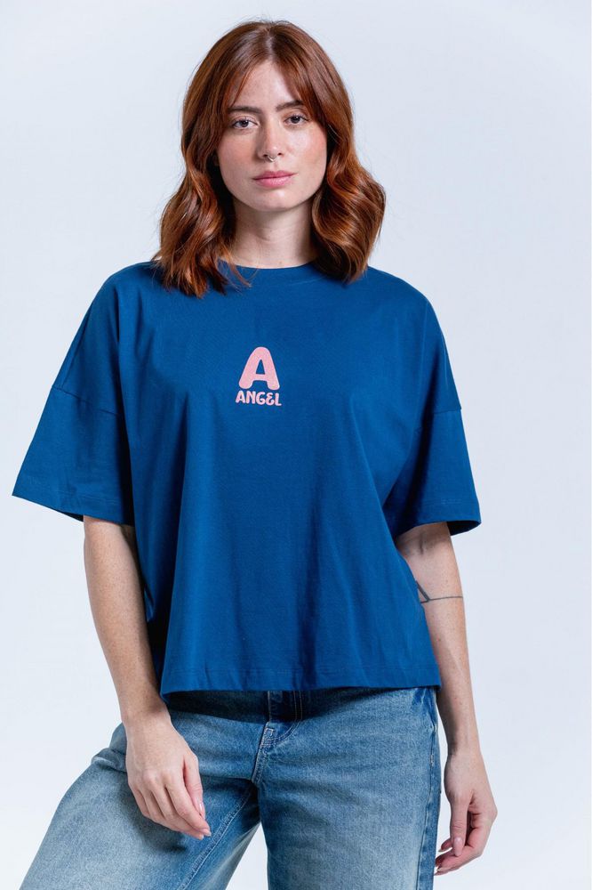 Camiseta Estampada Oversize Amplia People Stitch