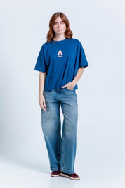 Camiseta Estampada Oversize Amplia People Stitch