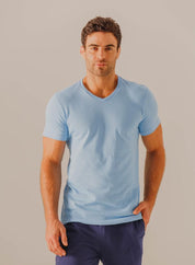 Camiseta Cuello en V  Clásica BRONZINI