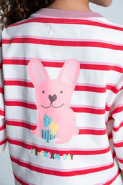 Camiseta Manga 3/4 Rayas Boxy fit PEOPLE