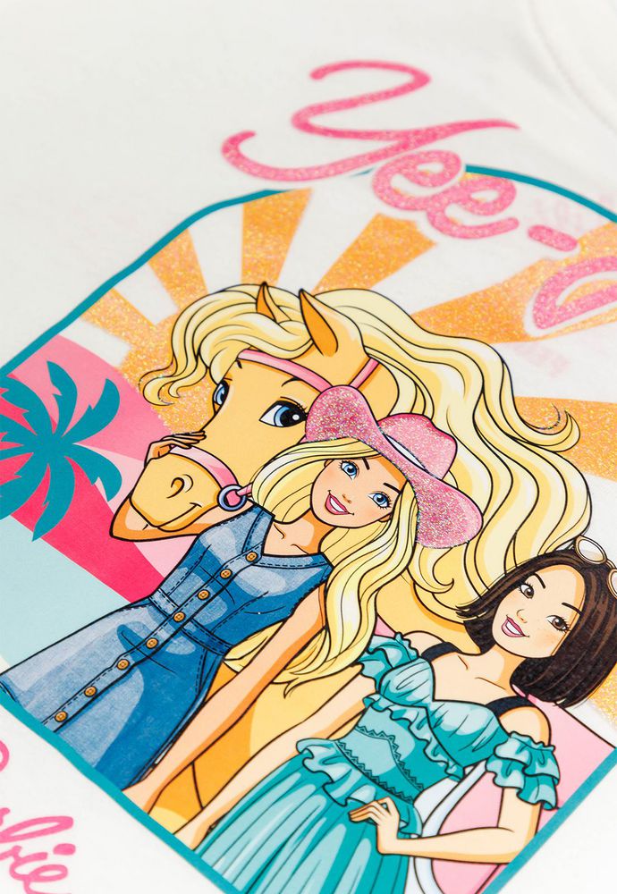 Camiseta Manga Corta Amplia People Barbie