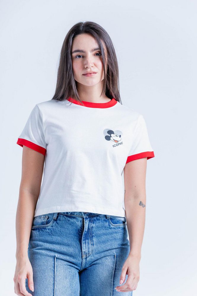 Camiseta Manga Corta Amplia People MICKEY  MOUSE