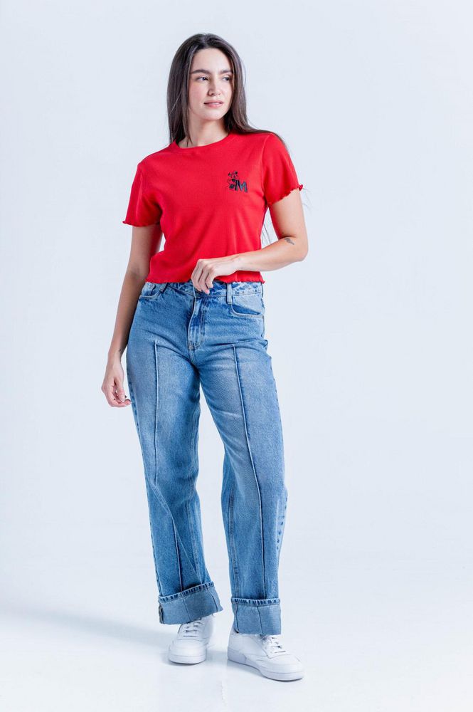 Camiseta Manga Corta Amplia People MICKEY  MOUSE