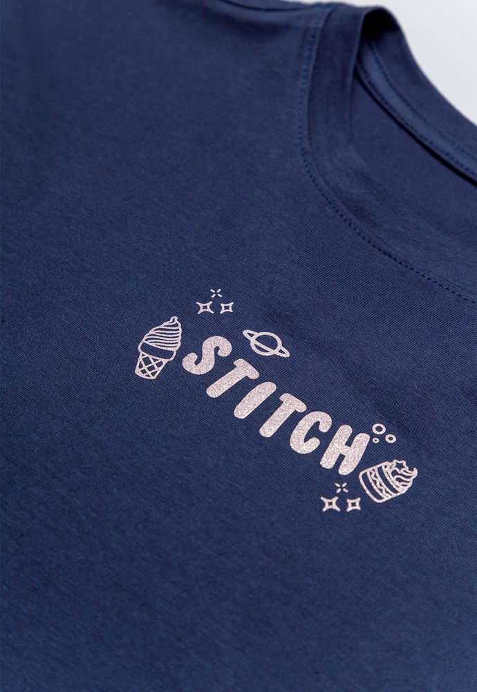 Camiseta Manga Corta Amplia People Stitch