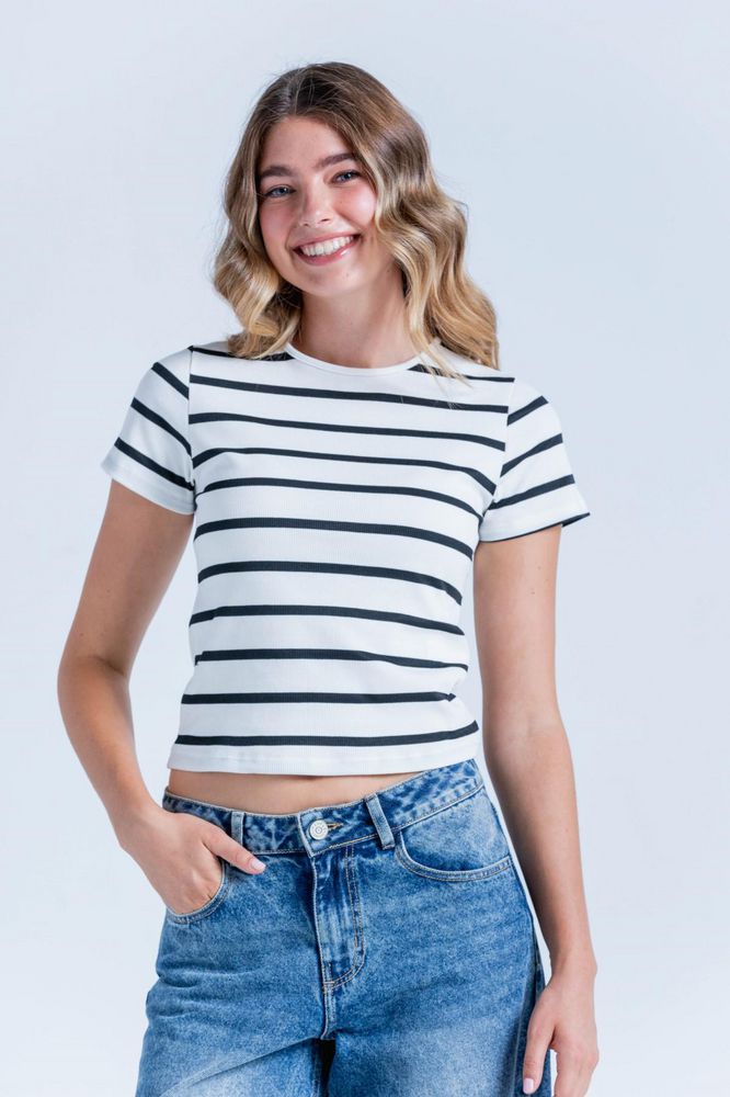 Camiseta Manga Corta Ray Ajustada PEOPLE
