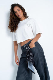 Camiseta Manga Corta Recogido Oversize PEOPLE
