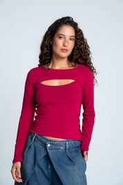 Camiseta Manga Larga Ajustada PEOPLE