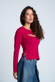 Camiseta Manga Larga Ajustada PEOPLE