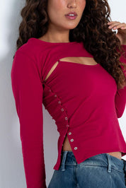 Camiseta Manga Larga Ajustada PEOPLE
