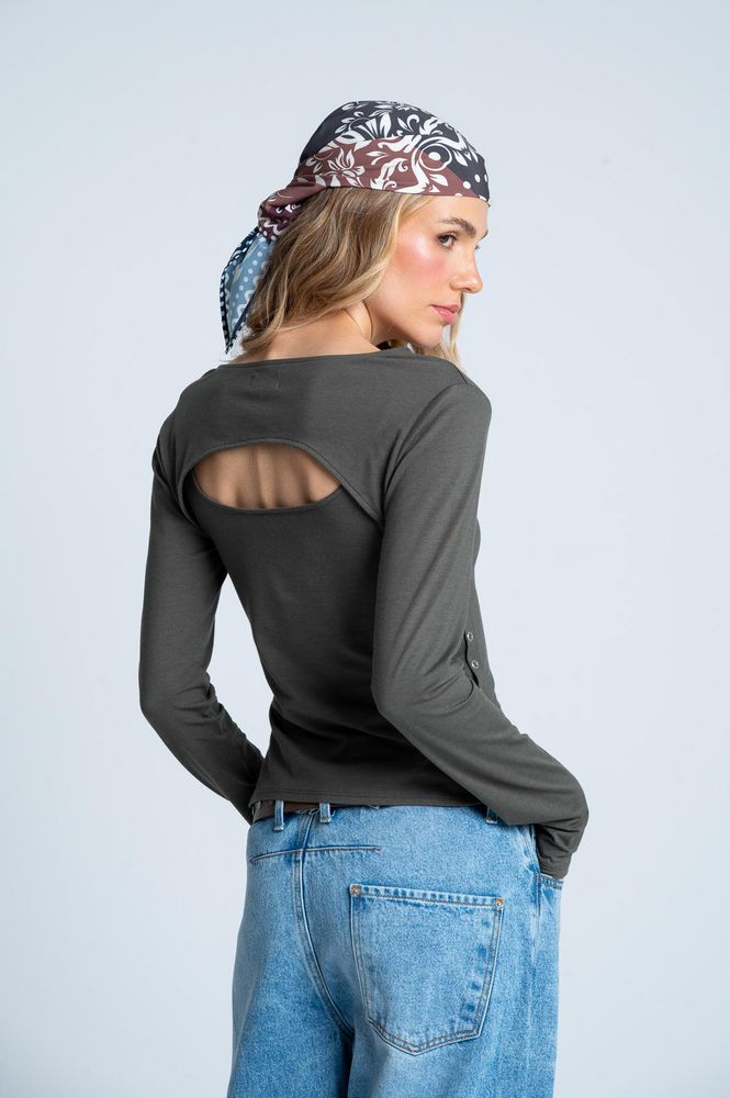 Camiseta Manga Larga Ajustada PEOPLE
